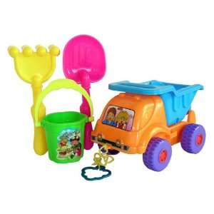   Sunshine Trading KZ 55 Dump Truck Sand Toy   5 Piece Set: Toys & Games