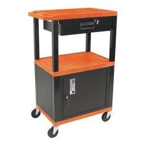   Tuffy Garage & Shop Utility Cart With Cabinet & Drawer 250 Lb. Cap