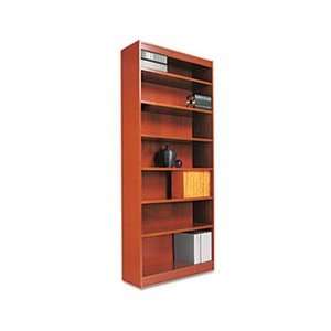  Square Corner Bookcase, Wood Veneer, 7 Shelf, 36w x 11 3 