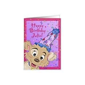  Julie   Birthday Pup w/ Princess Verse Card Health 