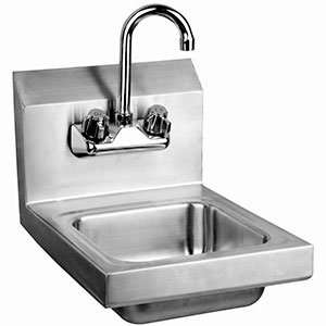  Regency Wall Mounted Hand Sink with Faucet   12 x 16 