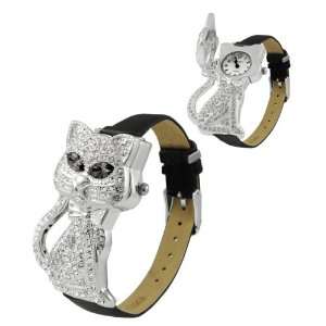  Geneva Platinum Jeweled Animal Watch Jewelry